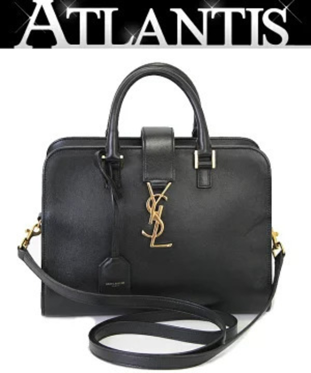 Saint Laurent Paris Baby Cabas Bag Leather Black
